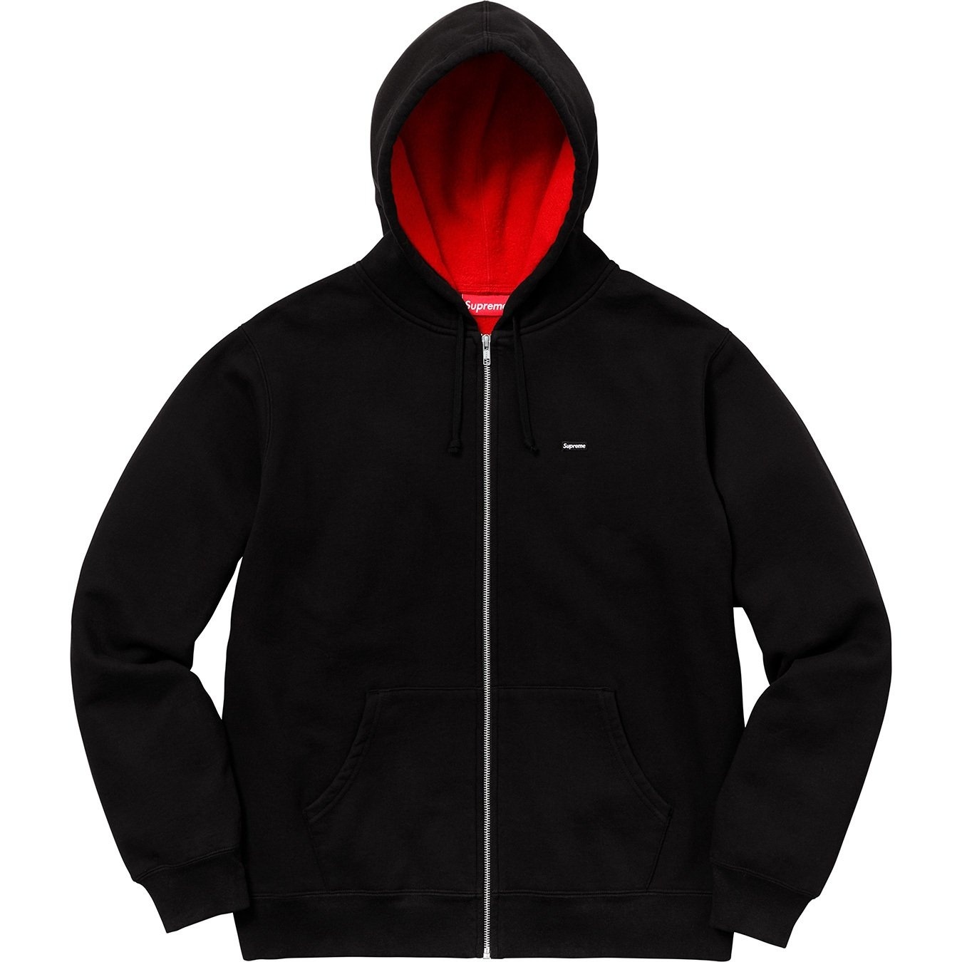 Contrast Zip Up Hooded Sweatshirt view 5